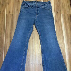 flared lowrise jeans